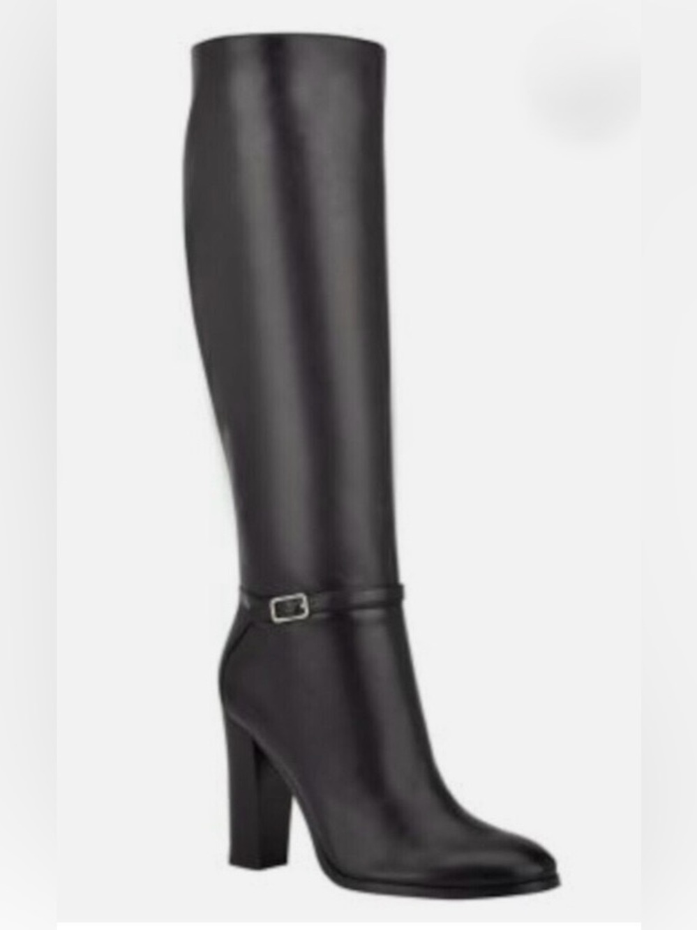 Nine West Black Knee-High Block Heel Boot Size 7.5